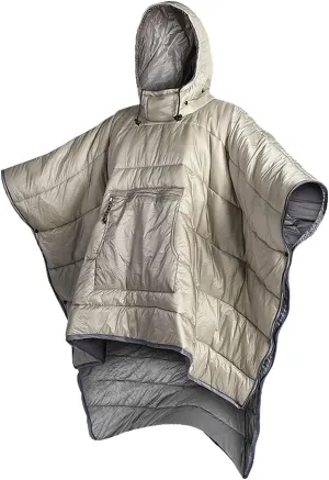 Camping Wearable Blanket Waterproof Wearable Sleeping Bag Adult for Backpacking Hiking Hunting Fishing Outdoor Sport (Khaki)
