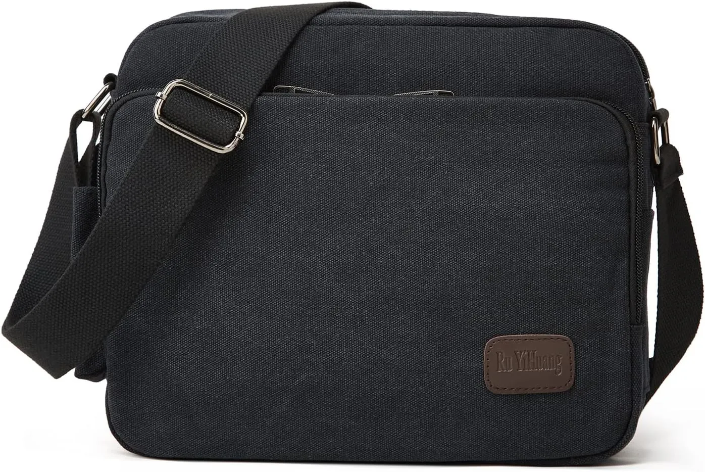 Canvas Messenger Bag for Men with built in Wallet Pockets Multifunctional Shoulder Bag Outdoor Sports Crossbody Bag