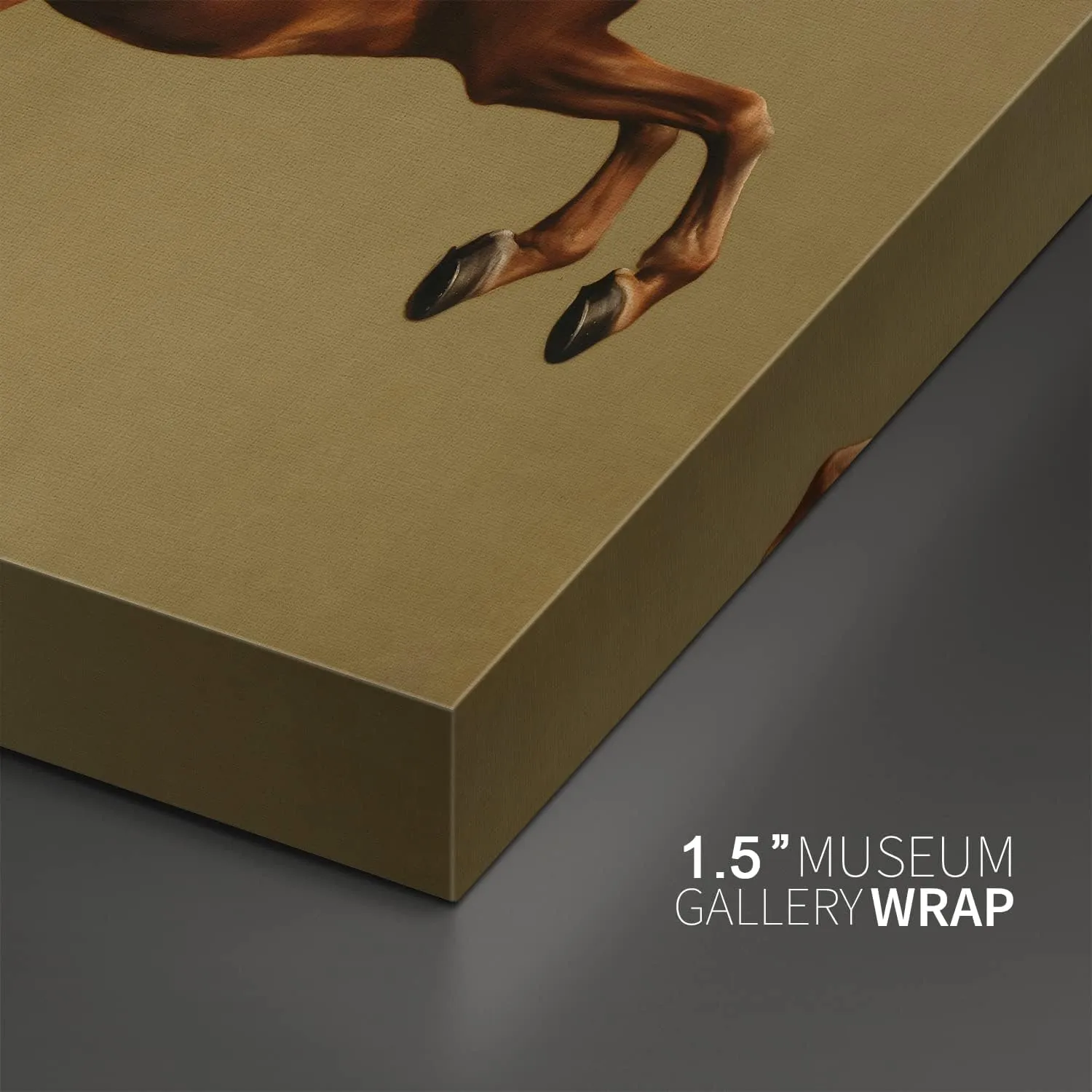 Canvas Print Wall Art - Whistlejacket (The Rearing Up Racehorse),Circa 1762 by George Stubbs Classic Horse Painting - 16x16 inches