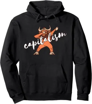 Capitalism Purse Dabbing Bulle Trader Capitalist Gift Pullover Hoodie