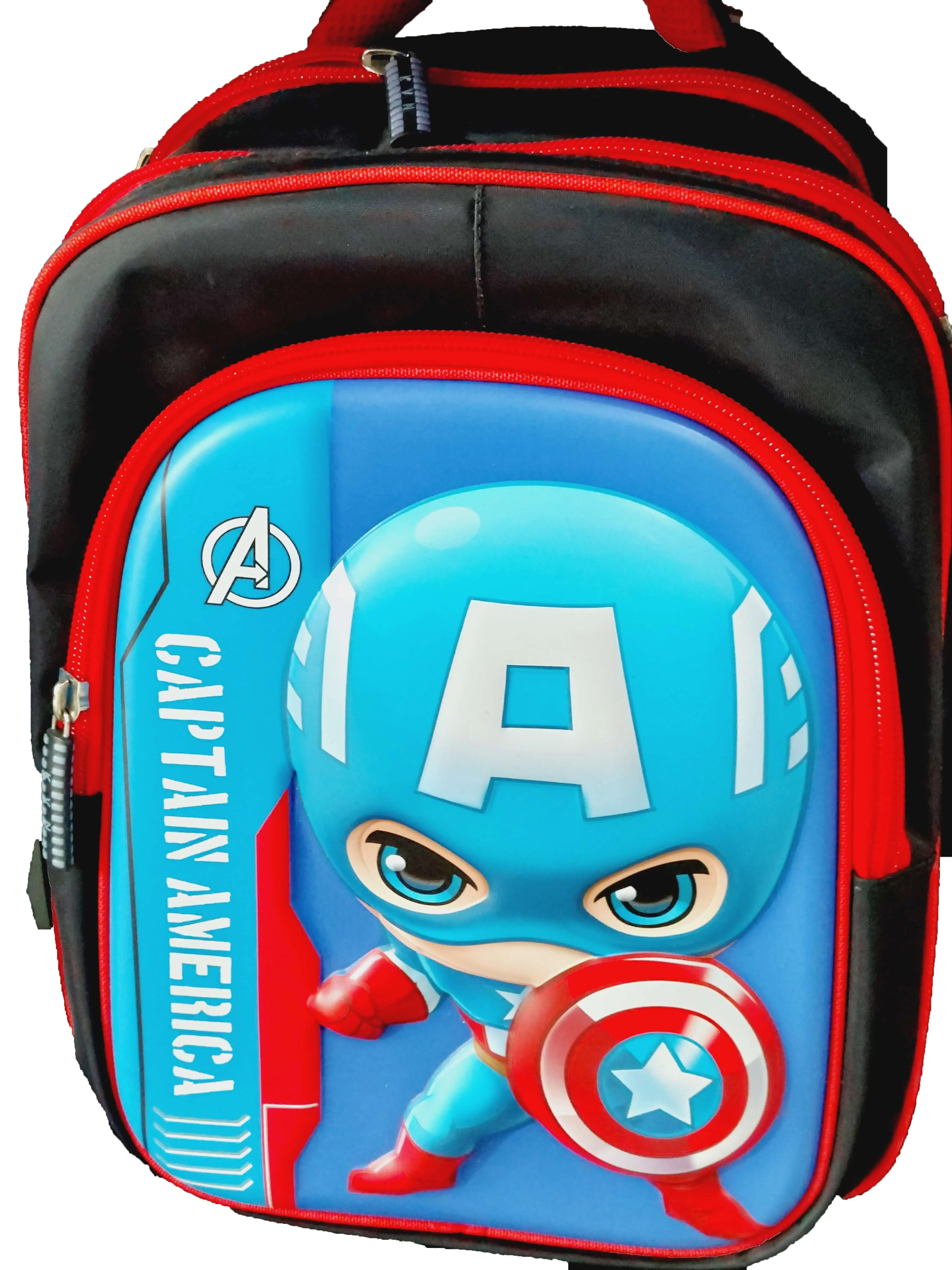 Capitan America Themed Backpack For Boys - Superhero Waterproof Bag For Kids Preschooler