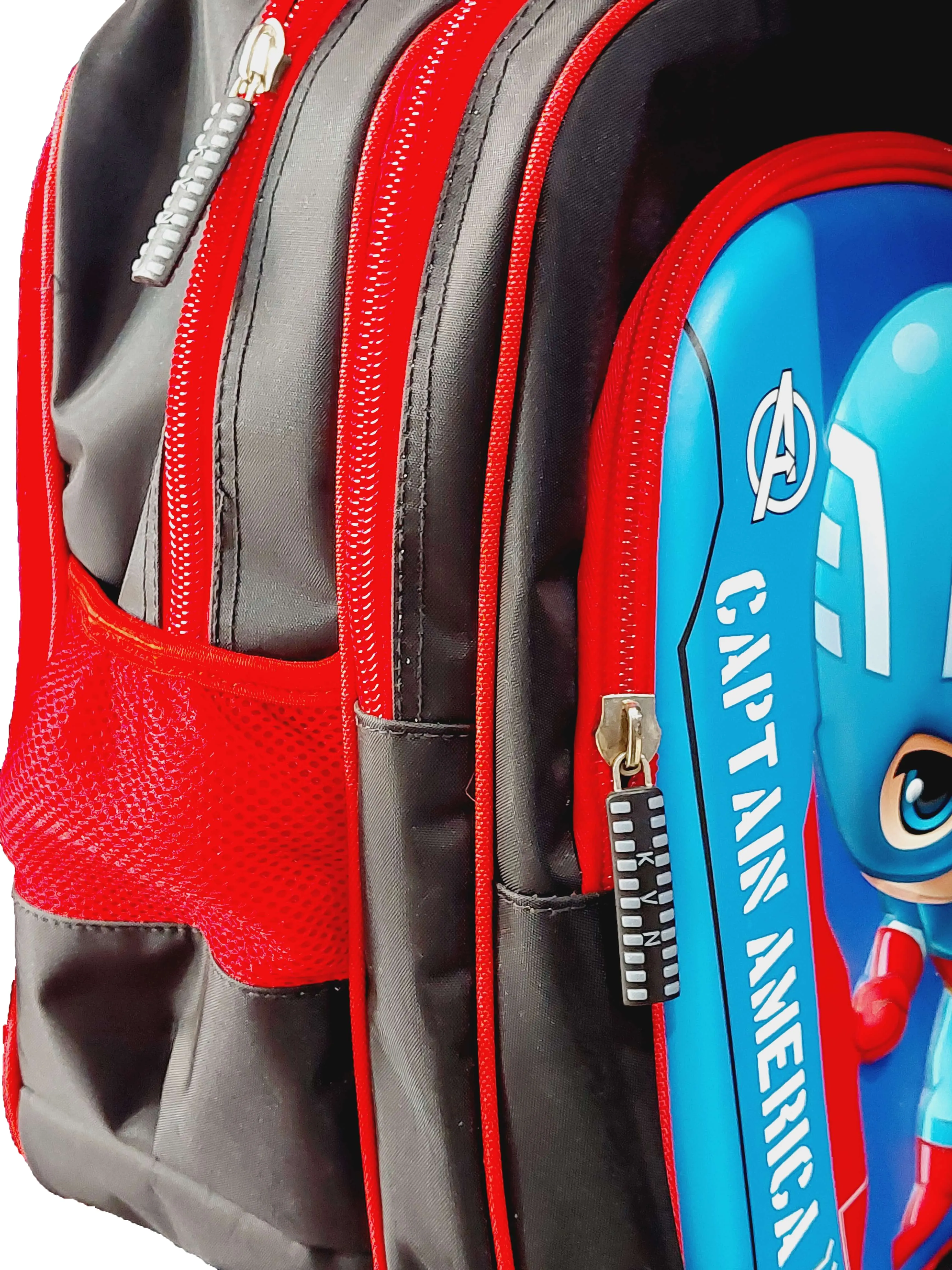 Capitan America Themed Backpack For Boys - Superhero Waterproof Bag For Kids Preschooler