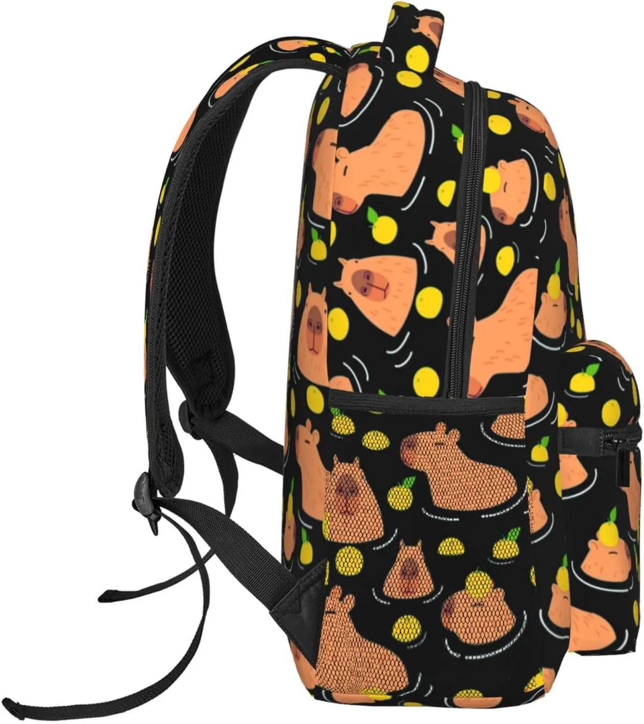capybara backpack,capybara stuff,capybara accessories,capybara gifts,capybara supplies,cute backpack,backpack for women,backpack for men,11.4 * 7.8 * 15.7 inches,04