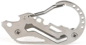 Carabiner Outdoor Climbing Key Clip Key Chain Camping Stainless Steel Multi-Function Tool Lock Screwdriver Wrench Climbing Accessories Buckles