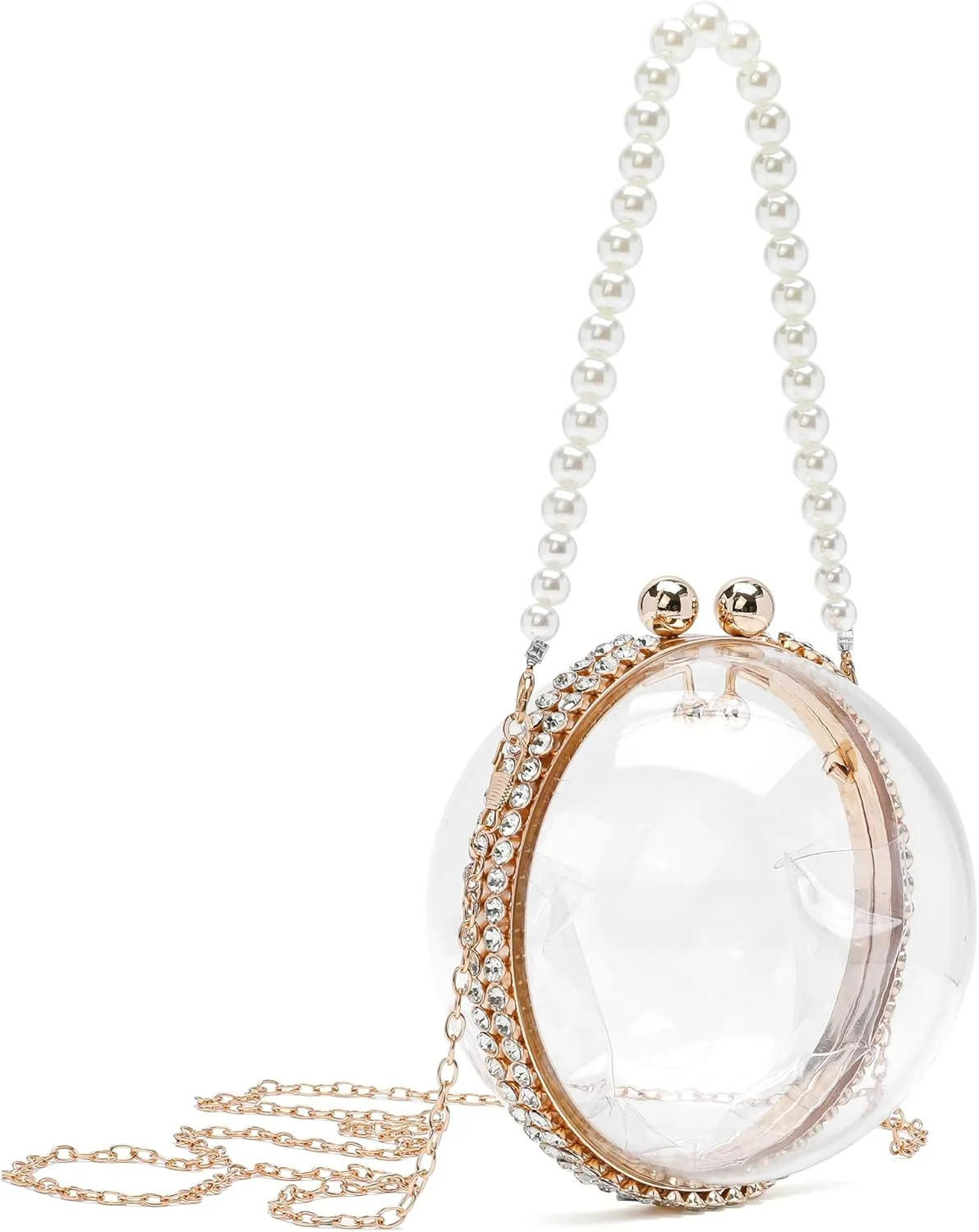 CARIEDO Women Flap Evening Tote Bag Acrylic Clutch Bridal Wallet for Wedding Prom Night Party