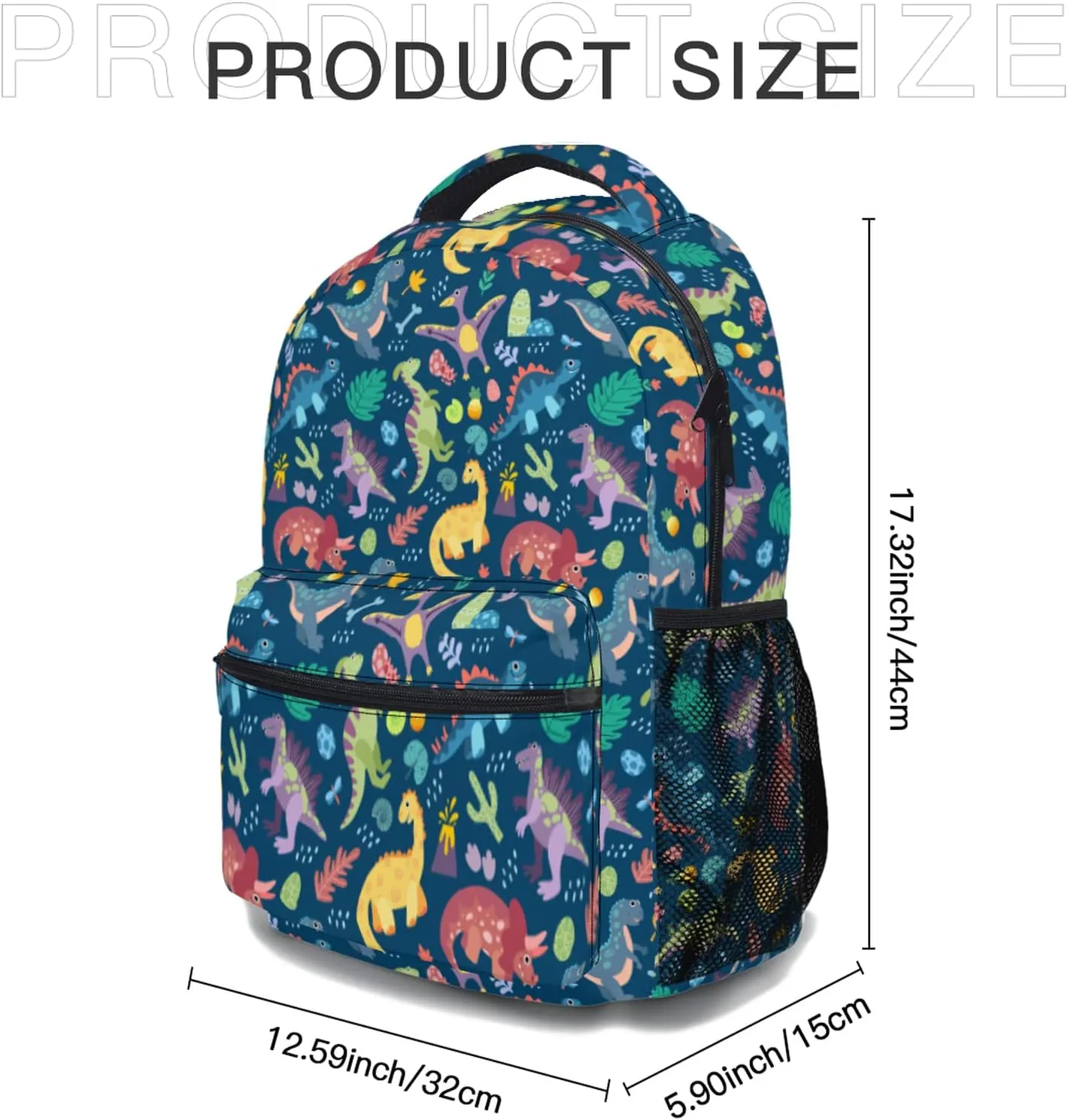 Cartoon Dinosaur Backpack Cute Animal Toddler School Bookbag Travel Camping Shoulder Bag Casual Daypack for Students Teen Girls Boys