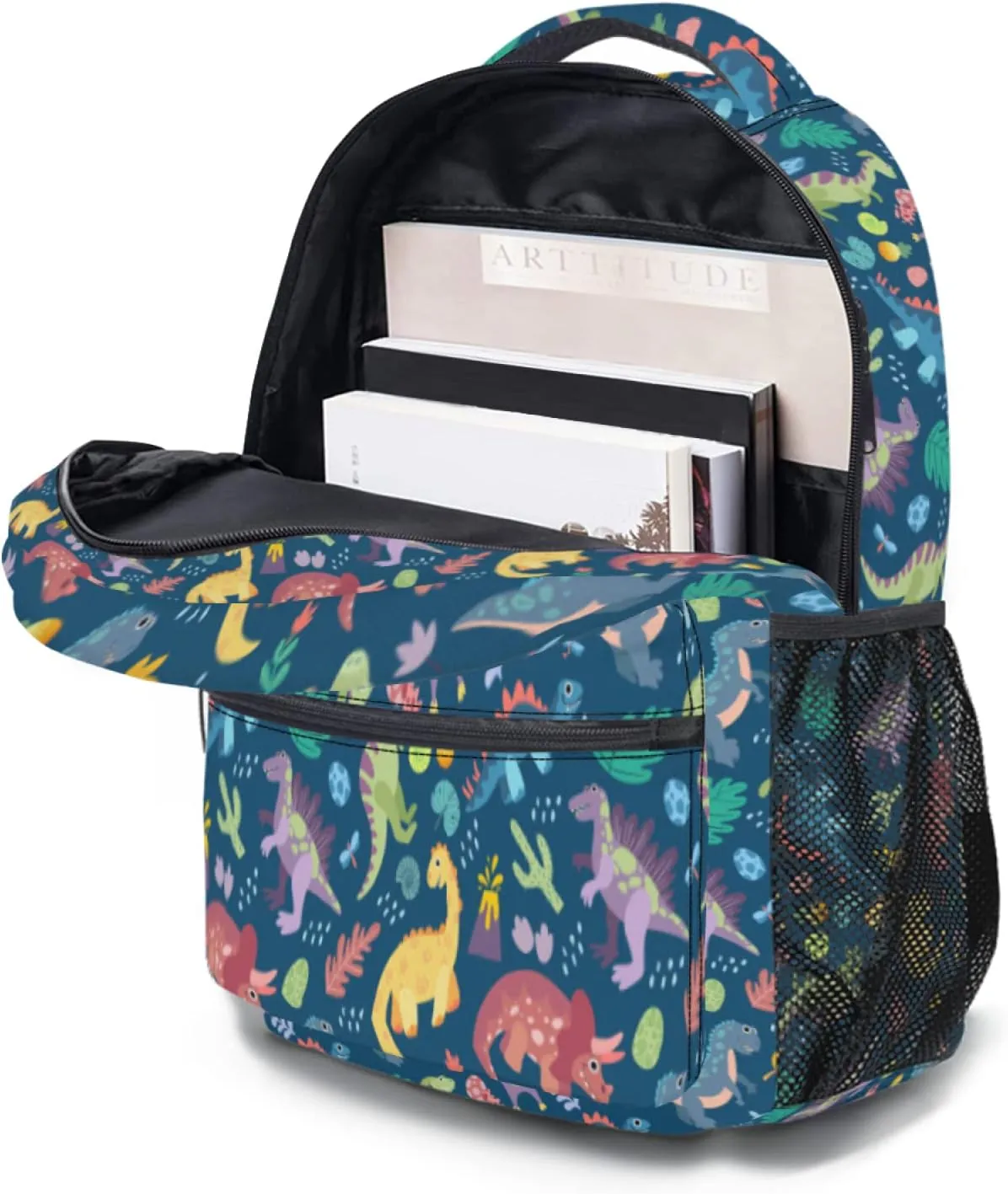 Cartoon Dinosaur Backpack Cute Animal Toddler School Bookbag Travel Camping Shoulder Bag Casual Daypack for Students Teen Girls Boys
