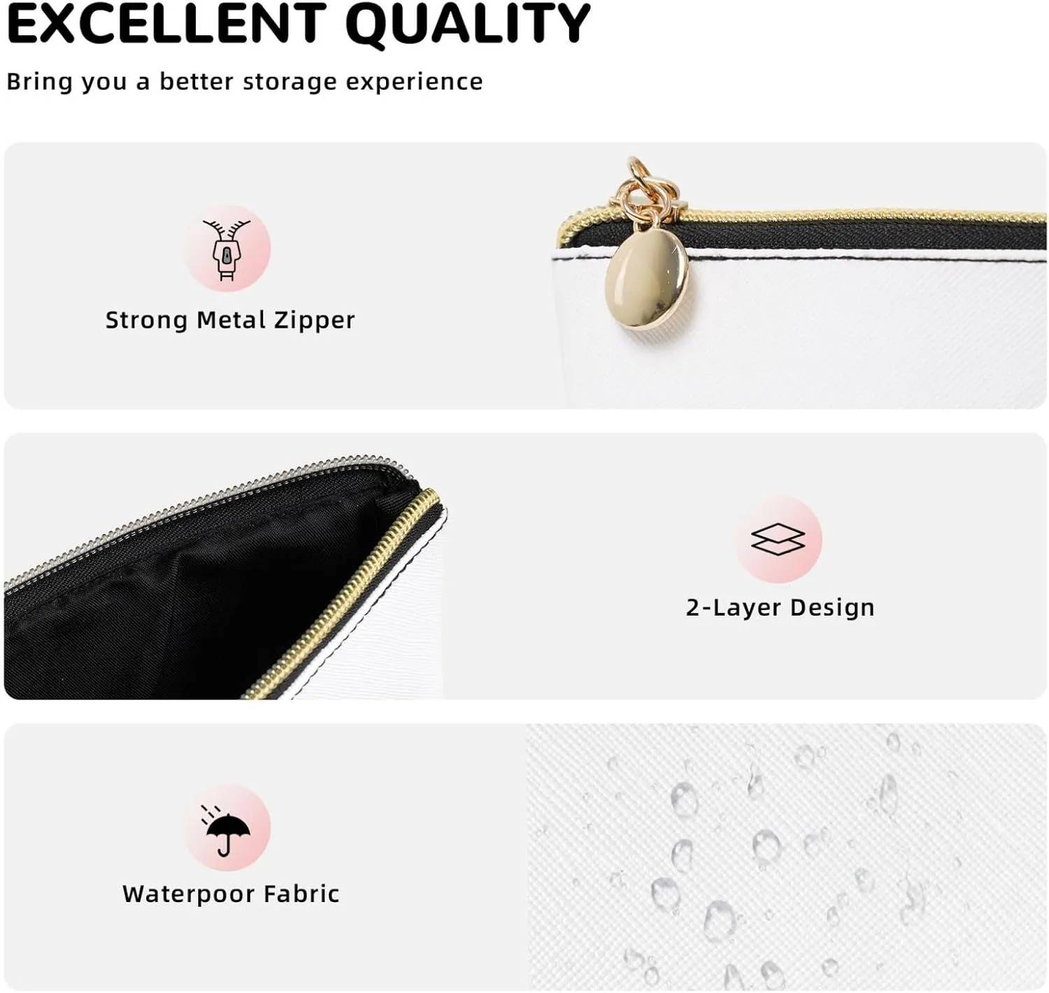Cartoon Fruit Makeup Bag Waterproof Cosmetic Bag Organizer Small Make Up Zipper Pouch Portable Travel Toiletry Bag For Women Girls