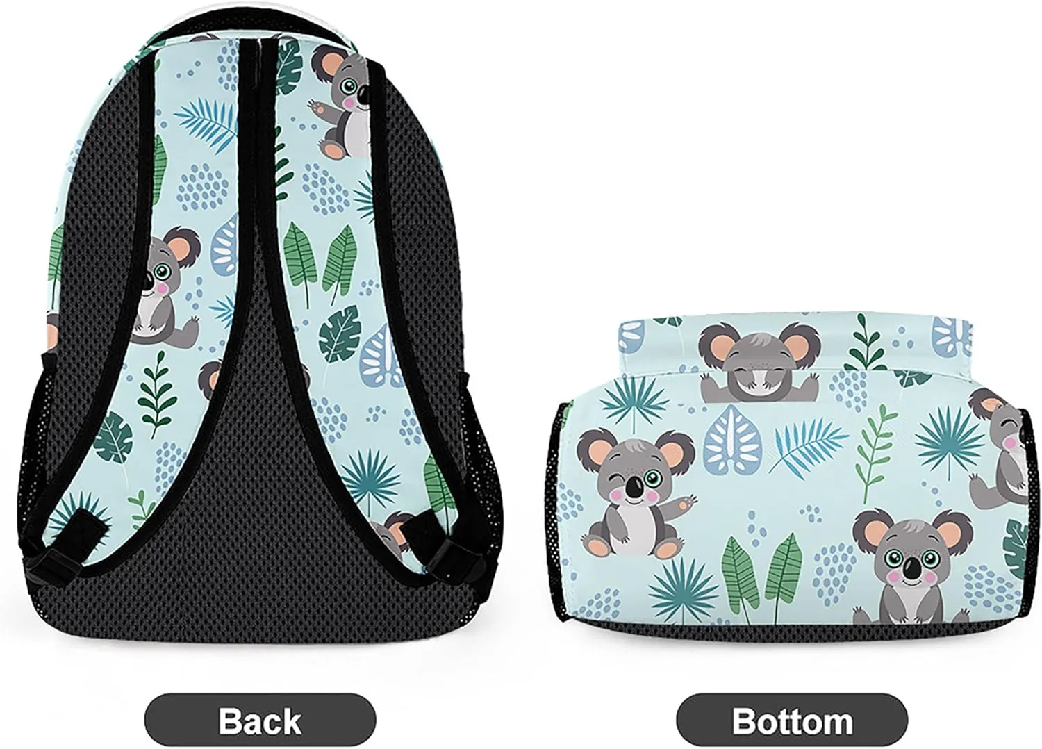 Cartoon Koala Backpack, Casual Lightweight Laptop Bag, Classic Shoulders Backpack Cool Daypack with Multiple Pockets (Cartoon Koala)