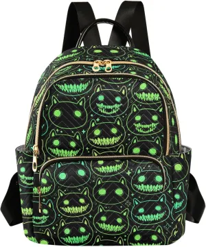 Cartoon Spooky Animal Head Mini Backpack Fashion Backpack Purse for Women,Handbag Shoulder Bag Casual Daypack, Ladies Gift for College Work （M）