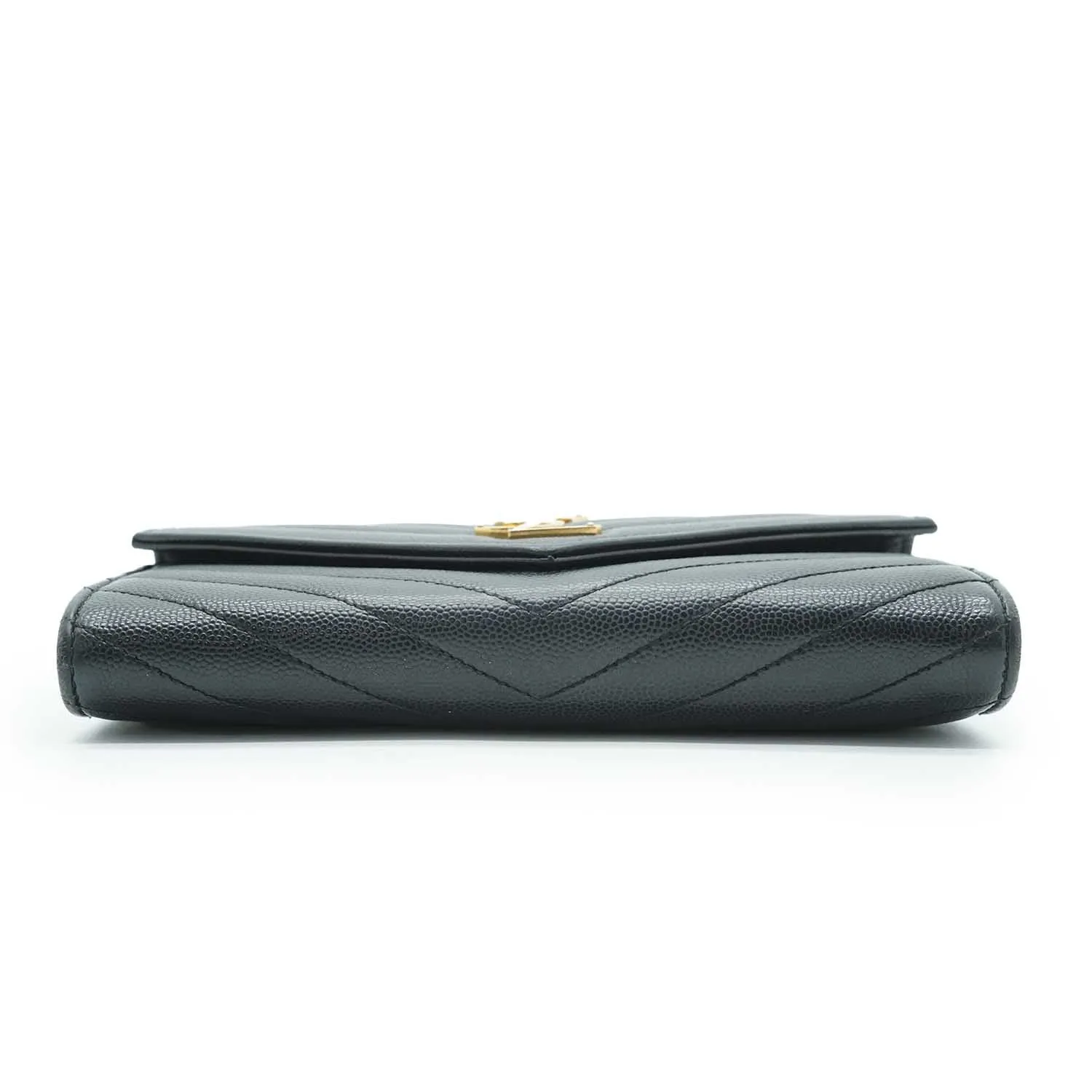 Cassandra Caviar Skin Long Wallet