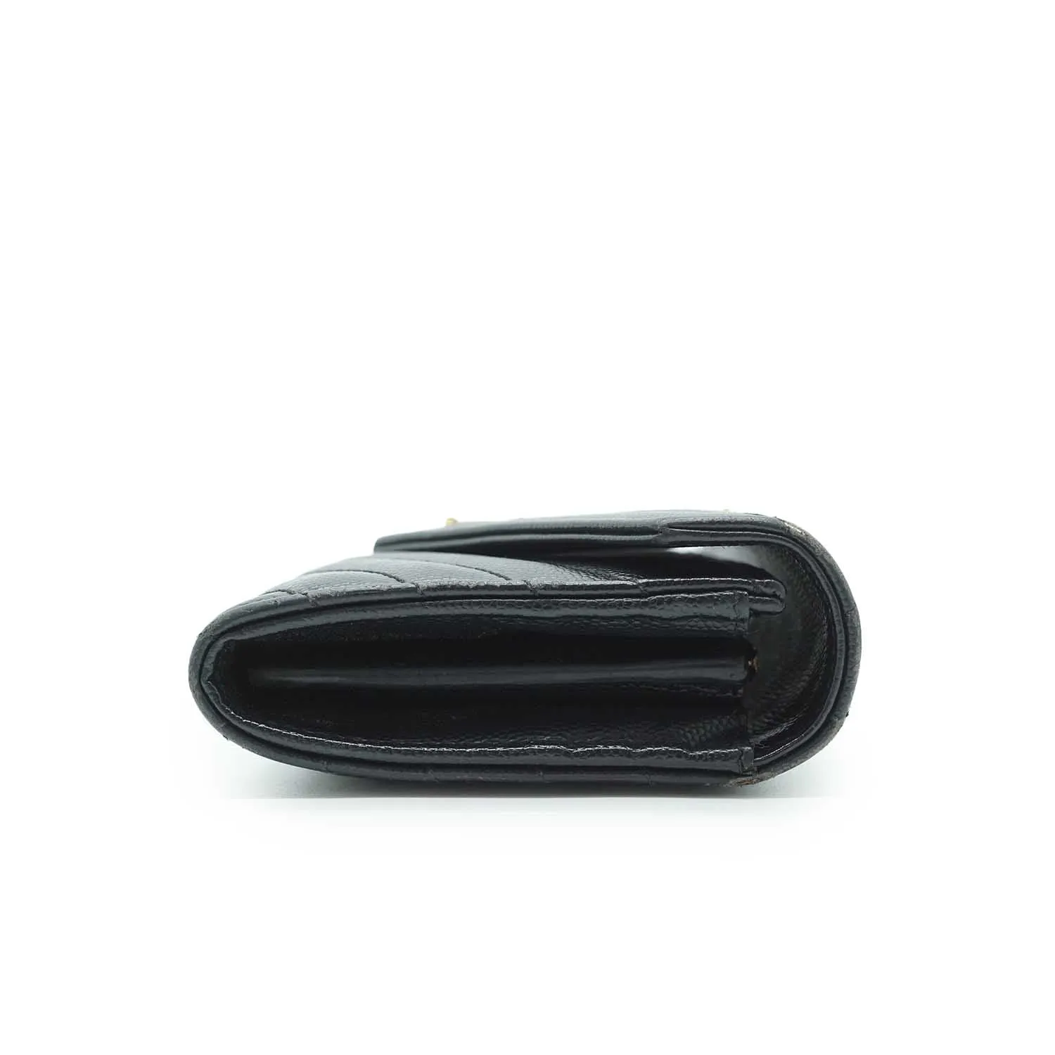 Cassandra Caviar Skin Long Wallet