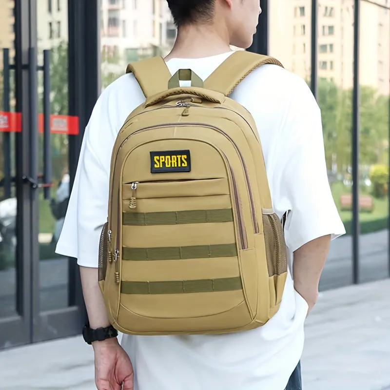 Casual Backpack | High-Capacity Camo & Solid Color Options