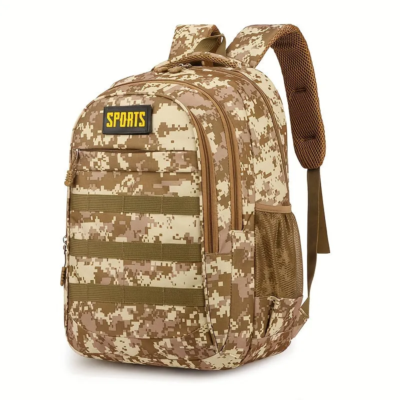 Casual Backpack | High-Capacity Camo & Solid Color Options
