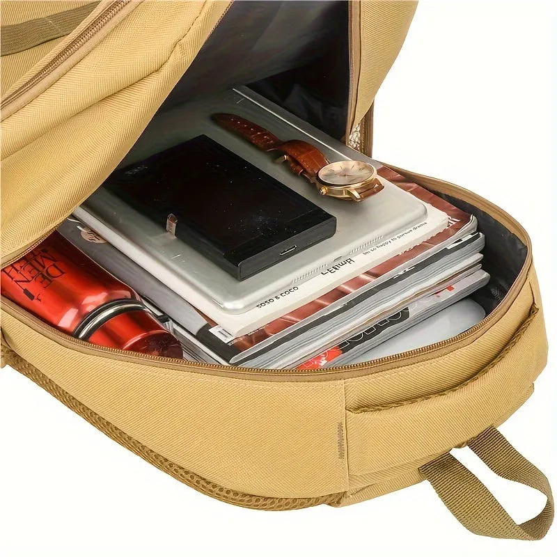 Casual Backpack | High-Capacity Camo & Solid Color Options