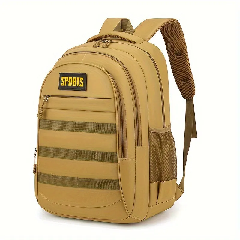 Casual Backpack | High-Capacity Camo & Solid Color Options
