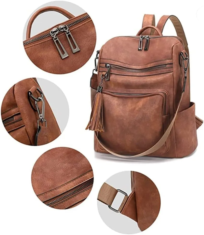 Casual Women's Backpack Travel Large Capacity Waterproof Backpack Retro British Women's Bag