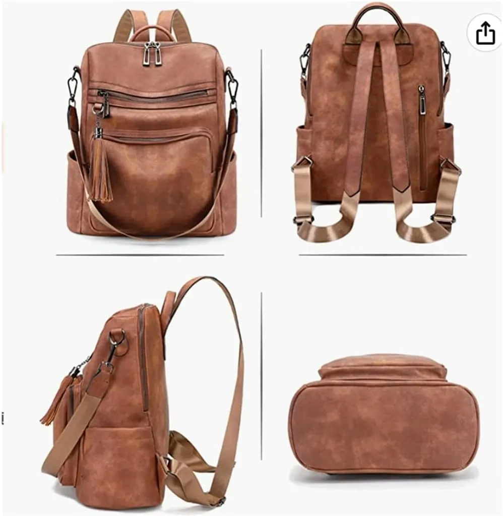 Casual Women's Backpack Travel Large Capacity Waterproof Backpack Retro British Women's Bag
