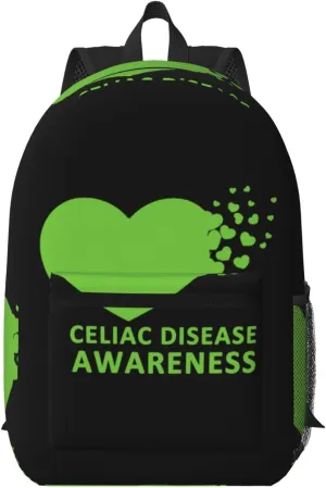 Celiac Disease Awareness 4 Backpack for Worker Business Hiking Travel Shoulders Bag Fashion Backpack