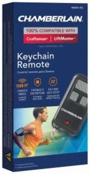 Chamberlain 956EV-P2 Keychain Garage Door Remote Control - Quantity 4