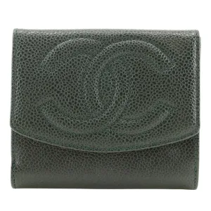 Chanel Caviar Skin Bifold Wallet A13496
