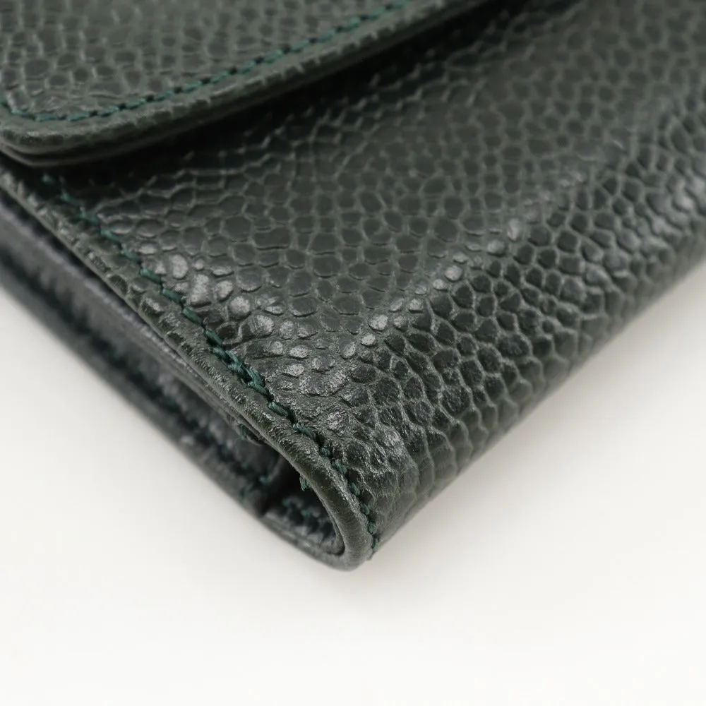 Chanel Caviar Skin Bifold Wallet A13496