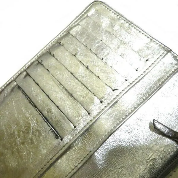 Chanel Matelasse 2.55 Silver Wallet