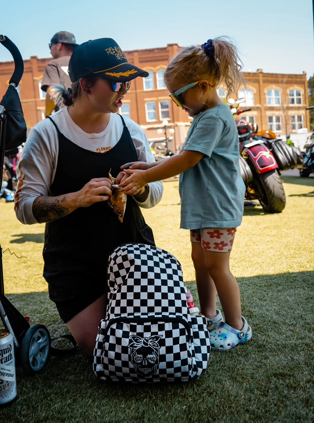 Checkered Basic Backpack