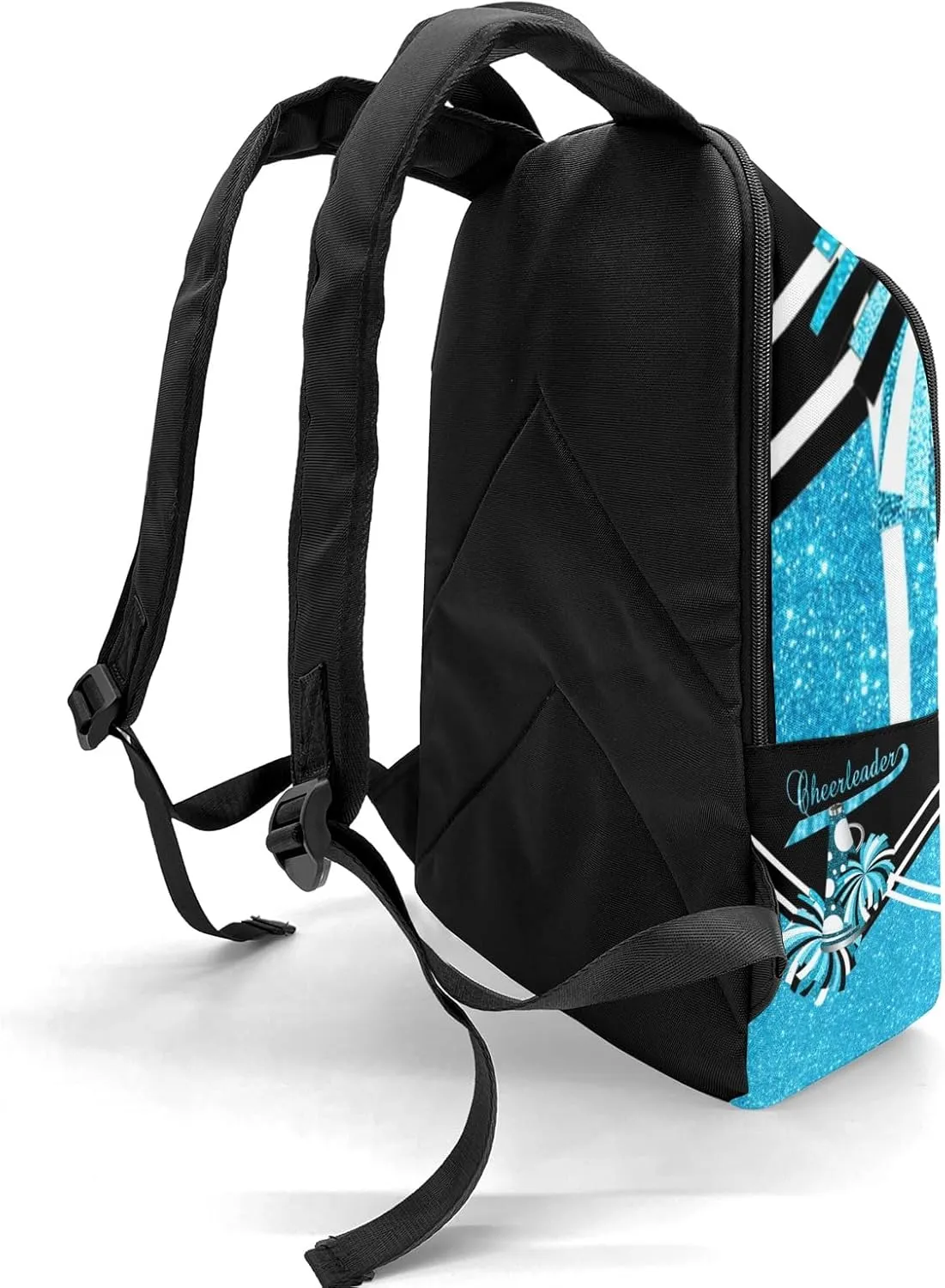 Cheerleader Sky Blue Personalized Backpack for Teen Custom Travel Backpack for Boys Girs Bookbag Casual Bag Name Gift, Design 14, EU5566SS