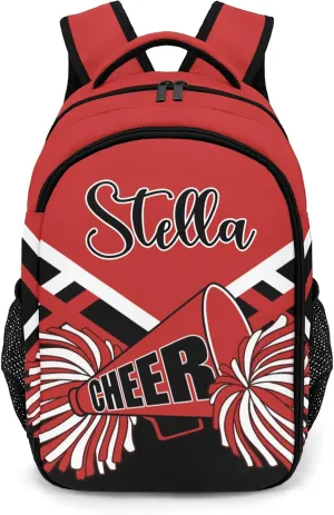 Cheerleaders Cheer Red School Backpack Laptop Bag for Man Woman Gift