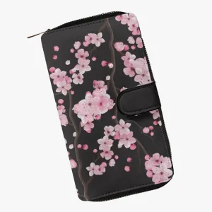 Cherry Blossoms-Leather Wallet