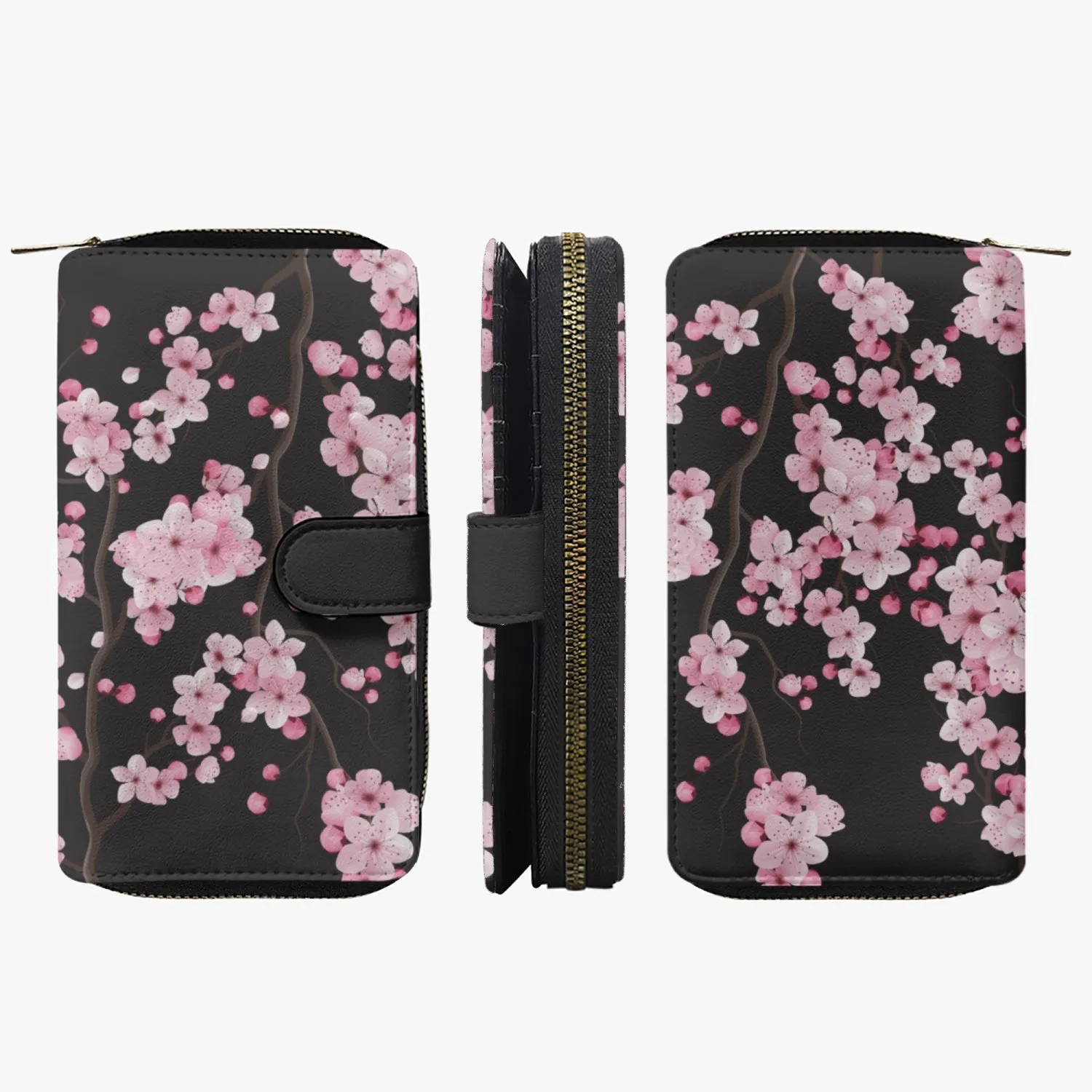 Cherry Blossoms-Leather Wallet