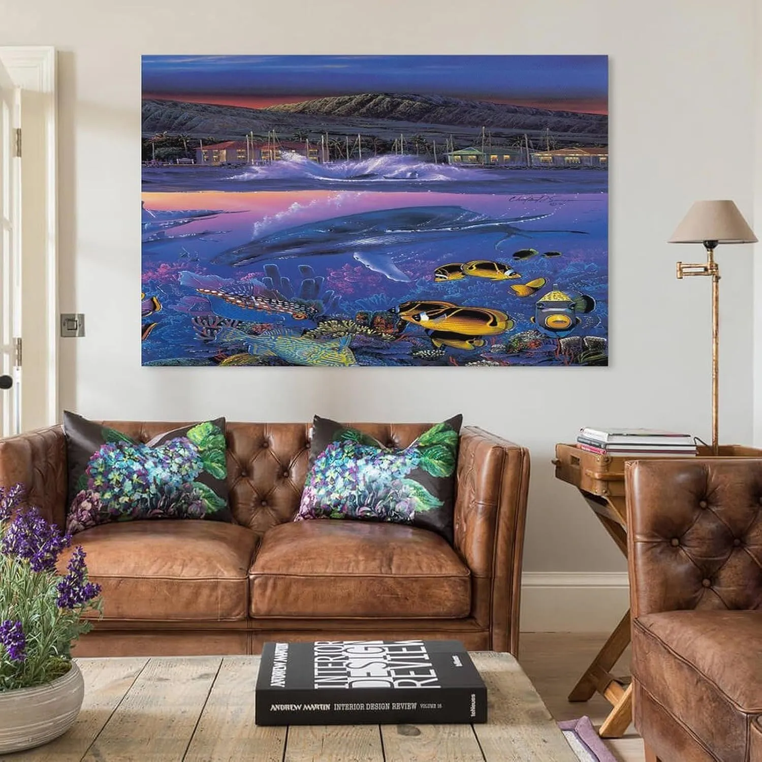 Christian Ries Lassen, Mystic Orcas Art Wall Poster Canvas Wall Art Poster Decorative Bedroom Modern Home Print Picture Artworks Posters 24x36inch(60x90cm)