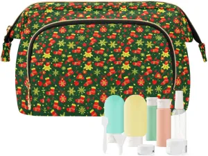 Christmas Deco Ball Stock Toiletry Bags Waterproof Capacity Travel Cosmetic Bag Women's Coin Purse Wallet for Make Up