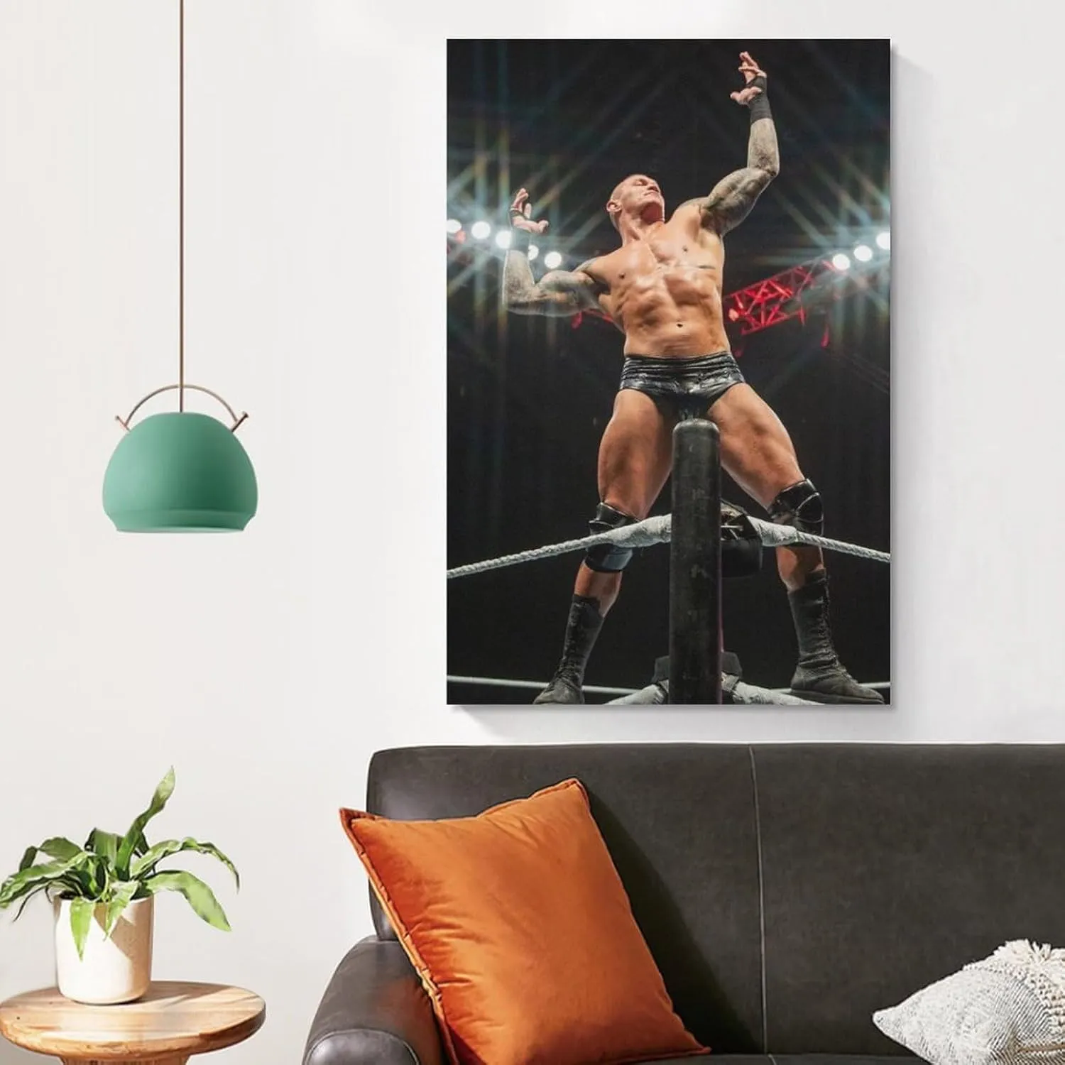 CJTVMMD Randy Orton Professional Wrestler Poster 2 Canvas Wall Art Print For Room Aesthetic And Decor Poster For Bedroom Living Room Bathroom Kitchen Office Decor 08x12inch(20x30cm) Unframe-style