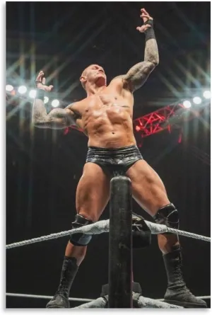 CJTVMMD Randy Orton Professional Wrestler Poster 2 Canvas Wall Art Print For Room Aesthetic And Decor Poster For Bedroom Living Room Bathroom Kitchen Office Decor 08x12inch(20x30cm) Unframe-style