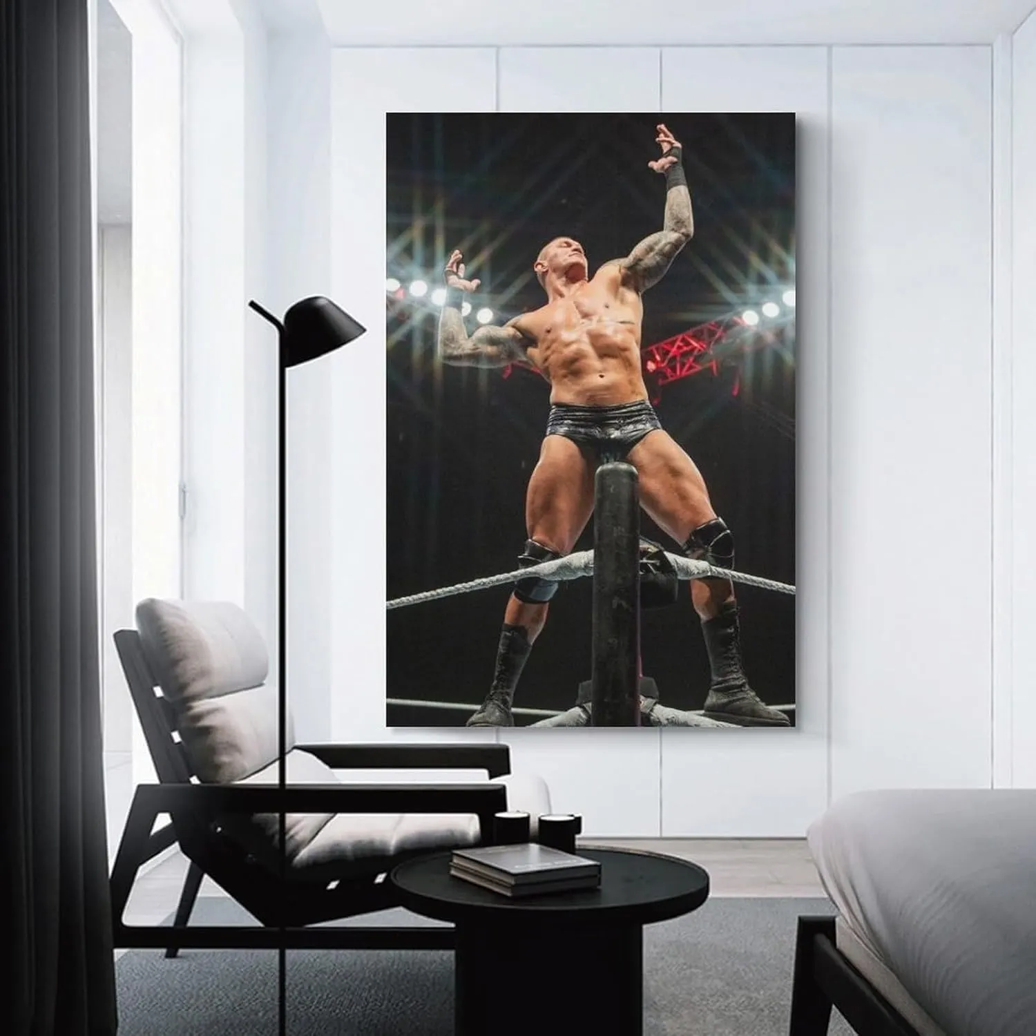 CJTVMMD Randy Orton Professional Wrestler Poster 2 Canvas Wall Art Print For Room Aesthetic And Decor Poster For Bedroom Living Room Bathroom Kitchen Office Decor 08x12inch(20x30cm) Unframe-style