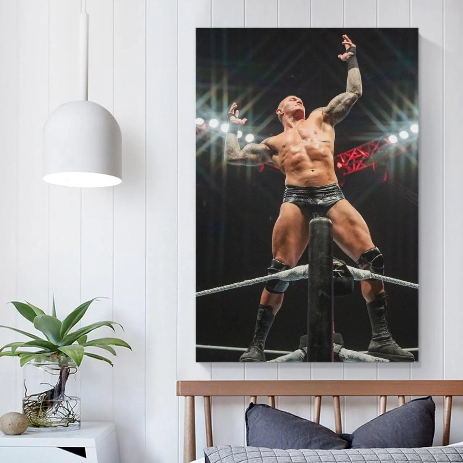 CJTVMMD Randy Orton Professional Wrestler Poster 2 Canvas Wall Art Print For Room Aesthetic And Decor Poster For Bedroom Living Room Bathroom Kitchen Office Decor 08x12inch(20x30cm) Unframe-style