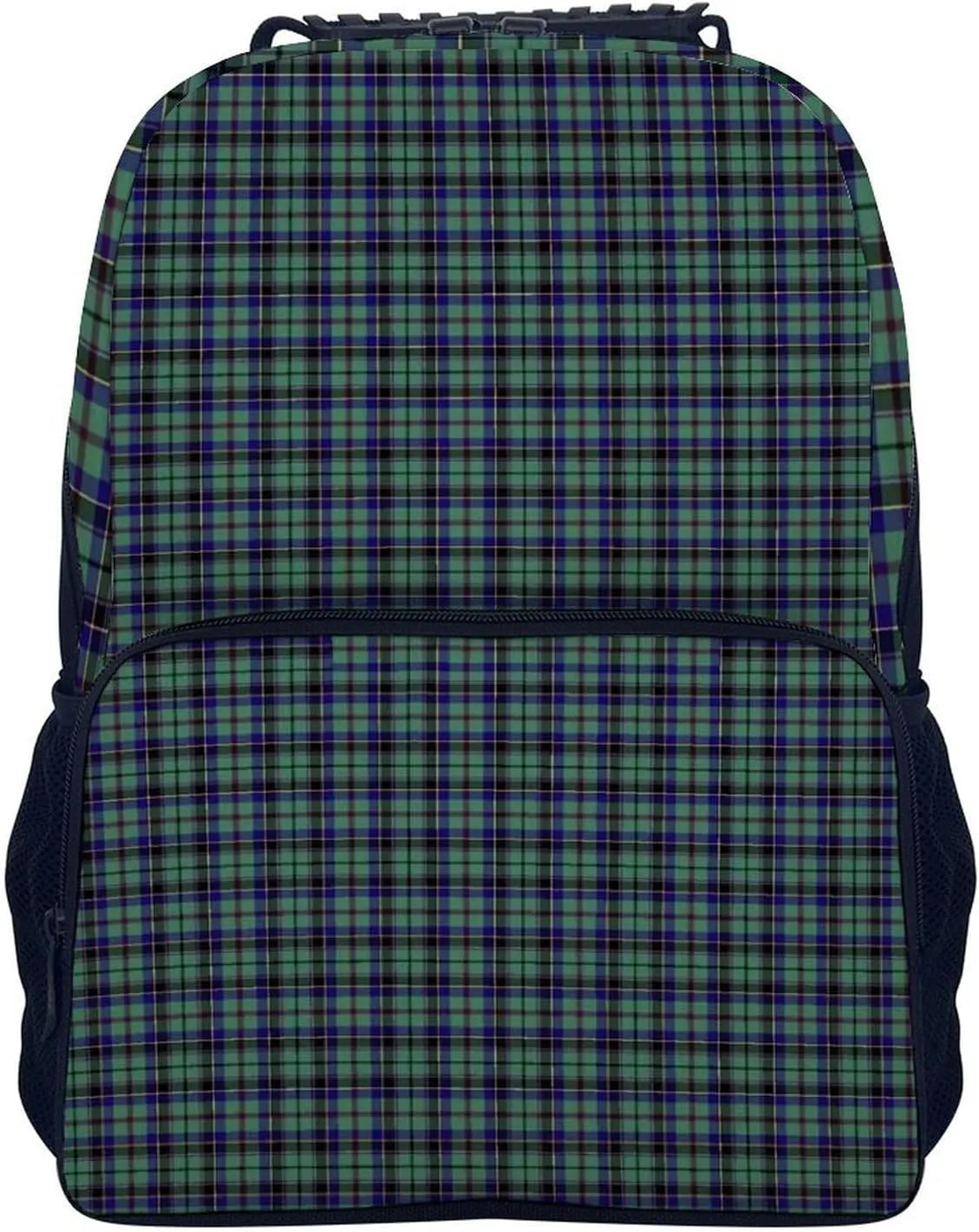 Clan Stevenson Tartan Large Capacity Fully Printed Backpack Unisex 16 Inches