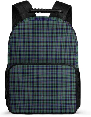 Clan Stevenson Tartan Large Capacity Fully Printed Backpack Unisex 16 Inches