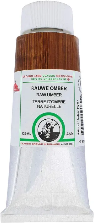 Classic Oil Color - Raw Umber, 125 ml tube