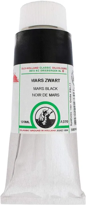 Classic Oil Colors - Mars Black, 125 ml tube