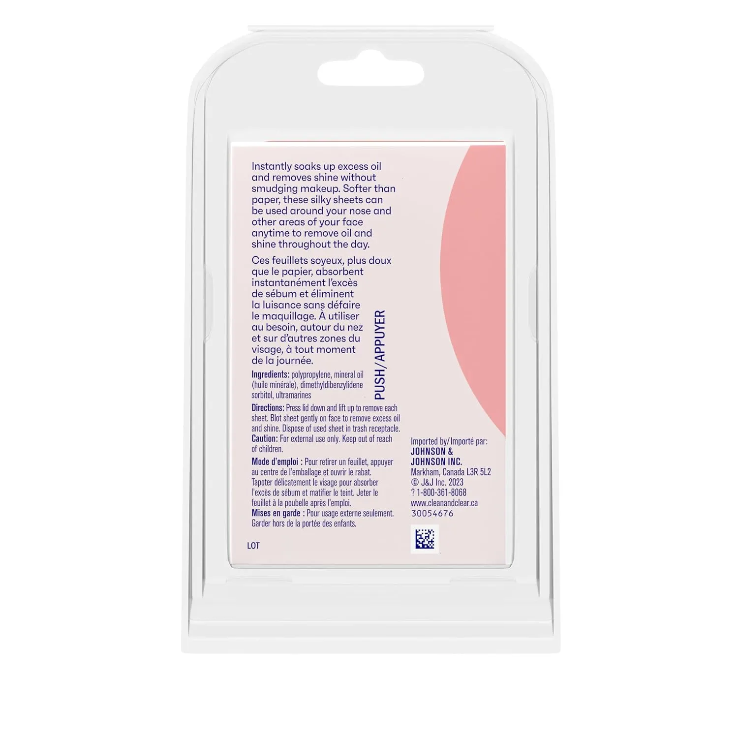 Clean & Clear Essentials Oil Absorbing Sheets, Portable Blotting Papers for Shine Control on the Face & Nose, Blotting Sheets Instantly Remove Excess Oil Without Smudging Makeup, 6 Pack