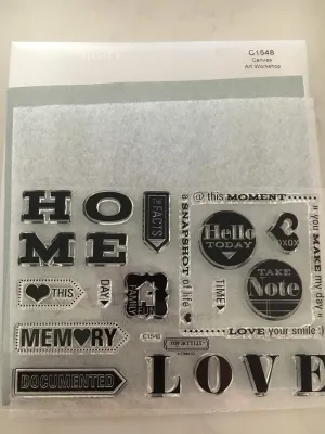 Close To My Heart C1548 Canvas Art Workshop My Acrylix Stamp Set CTMH