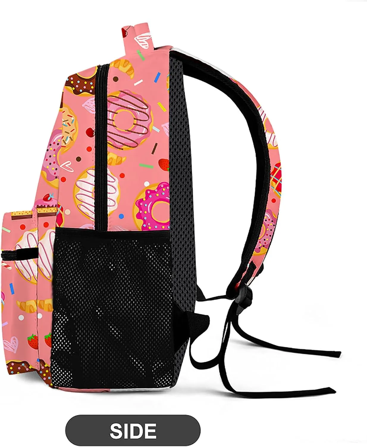 Colorful Donut Backpack, Casual Lightweight Laptop Bag, Classic Shoulders Backpack Cool Daypack with Multiple Pockets(Colorful Donut)