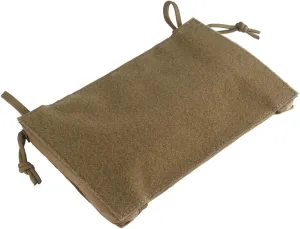 Concealed Admin Pouch Storage Pocket Admin Sleeve Expansion Pouch with Hook and Loop for Tactical Vest Carrier Chest Rig