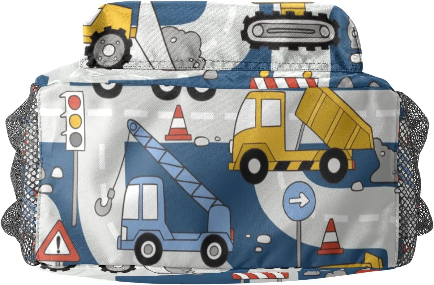 Construction Trucks Car Personalized School Backpack for Kid-Boy/Girl Toddler Daypack Kindergarten Travel Bookbag