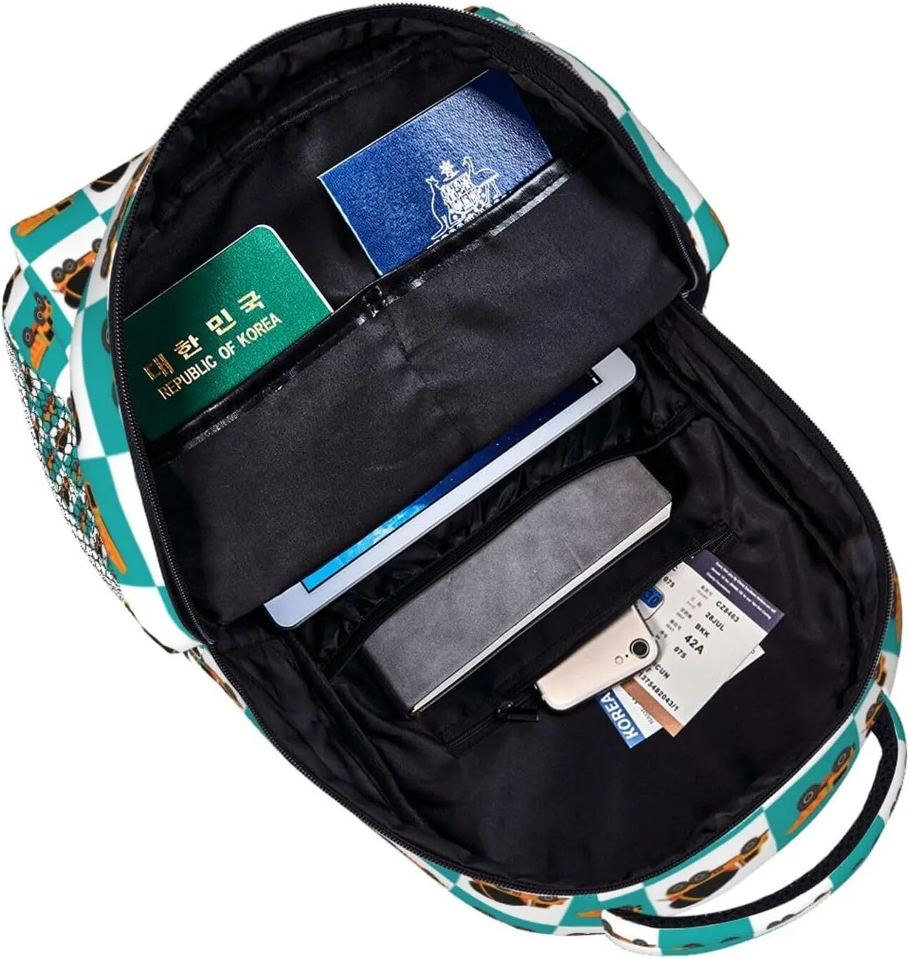 Construction Trucks Cement Trucks Backpack Lightweight Laptop Backpack Casual Daypack Travel Double Shoulder Bag For Women Men