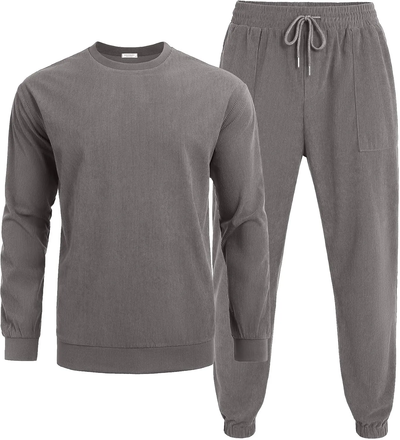 COOFANDY Men's Tracksuit 2 Piece Sweatsuit Set Long Sleeve Pullover Athletic Suit For Sports Casual Fitness Jogging