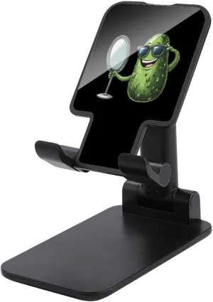 Cool Pickle Funny Cell Phone Stand Foldable Adjustable Angle Height Phone Holder Desk Accessories